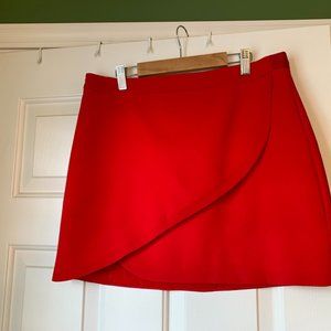 Bright Red Alice & Oliva Lined Mini Skirt